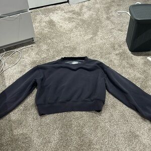 Tna cozy fleece cropped crewneck